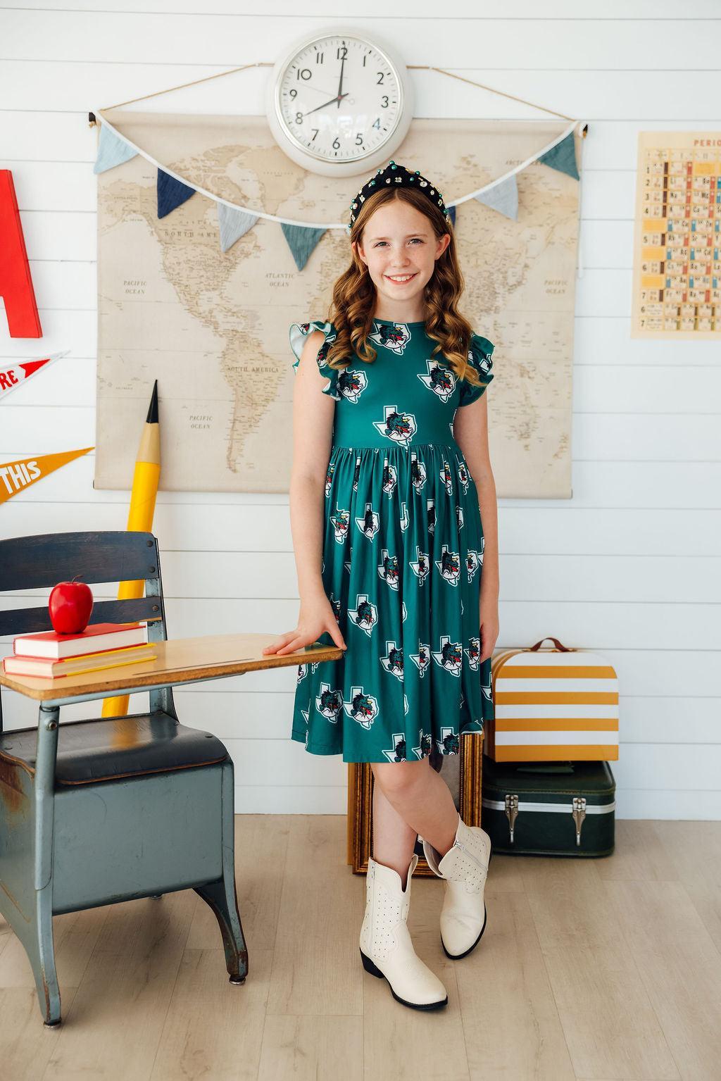 Southlake Carroll Dragons Flutter Twirl Dress