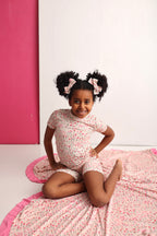 BLOOMS & BOWS FLORAL DREAM SHORT SET