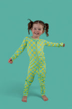BE BOLD CHECKERS DREAM ZIPPER ROMPER