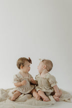 Ruffle Muslin Romper | Flora