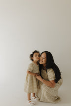 Toddler Muslin Dress | Linen Grid