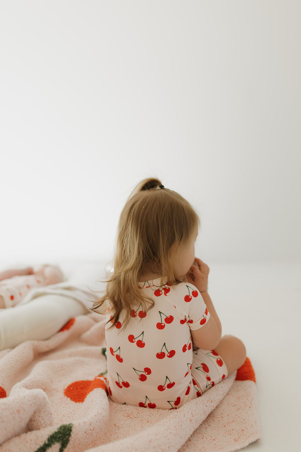 Bamboo Zip Shortie Romper | Cherry Orchard