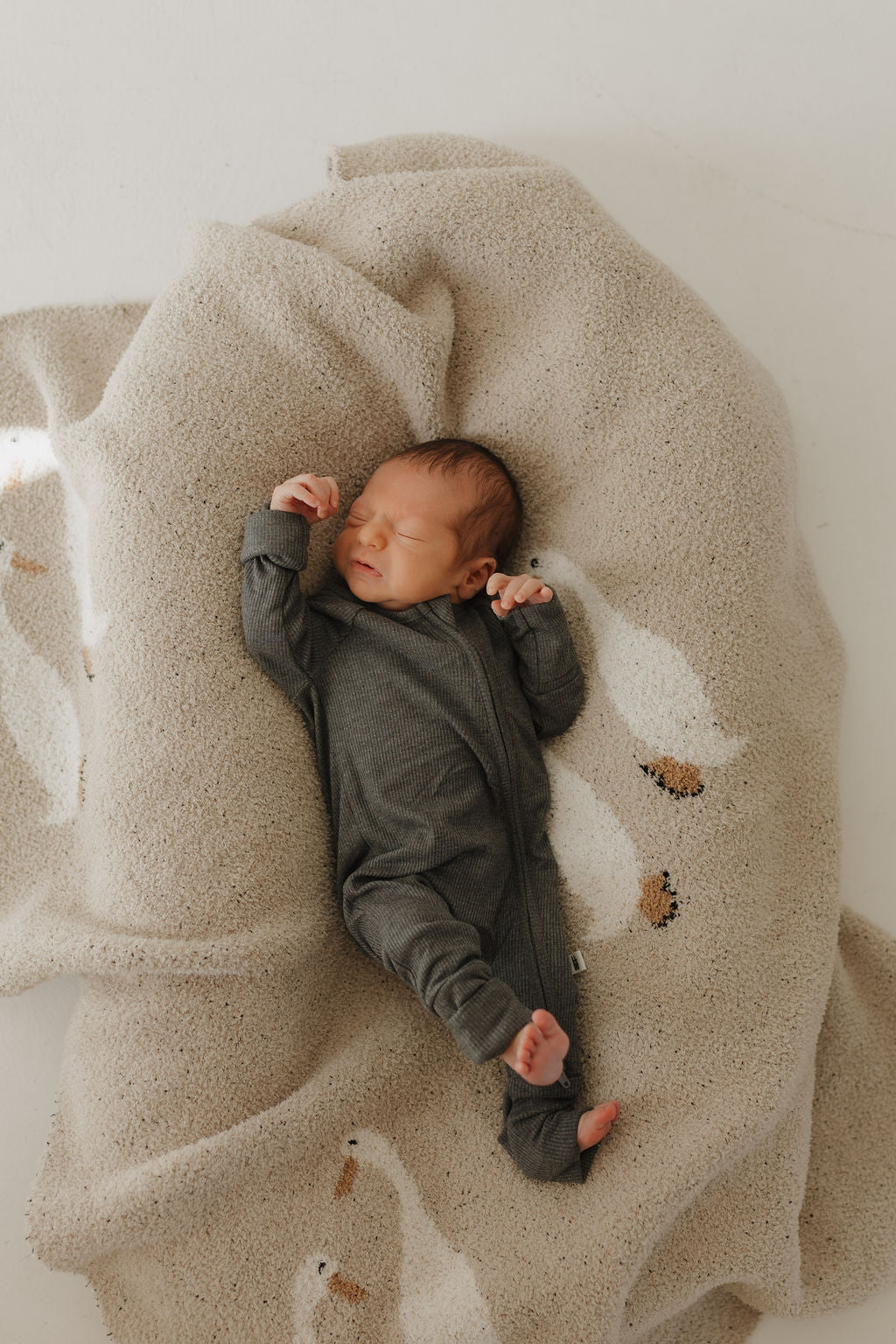 Bamboo Zip Pajamas | Shadow Zipper Romper