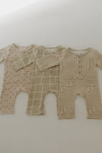 Long Sleeve Muslin Romper | Flora