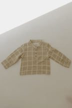Muslin Button Up | Linen Grid