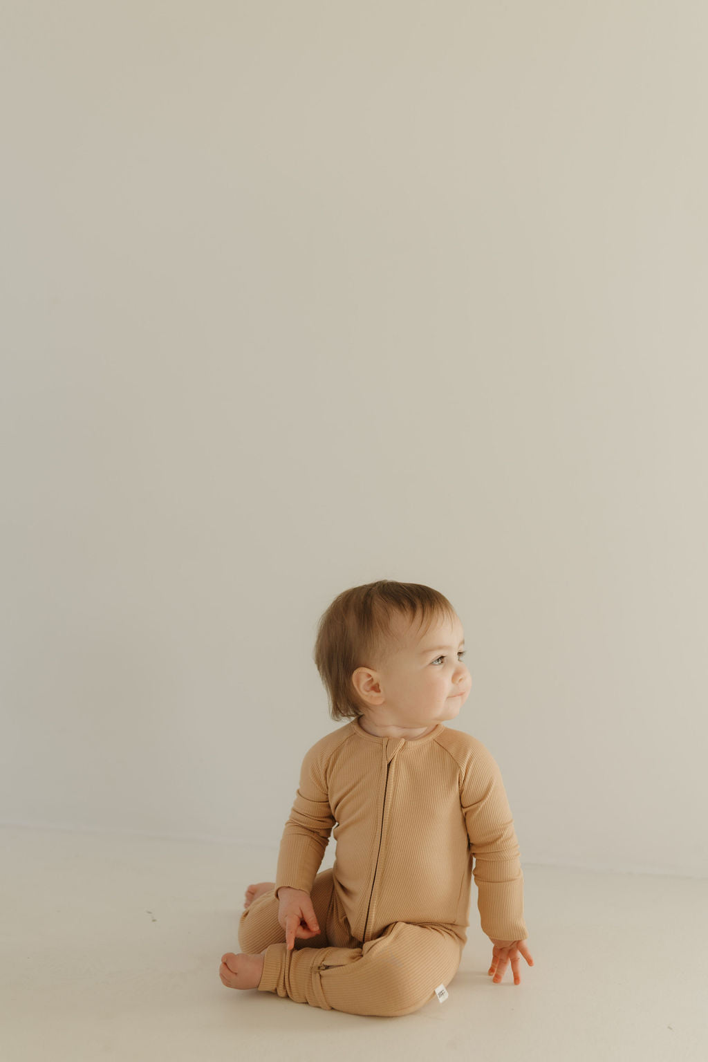 Bamboo Zip Pajamas | Tawny Zipper Romper
