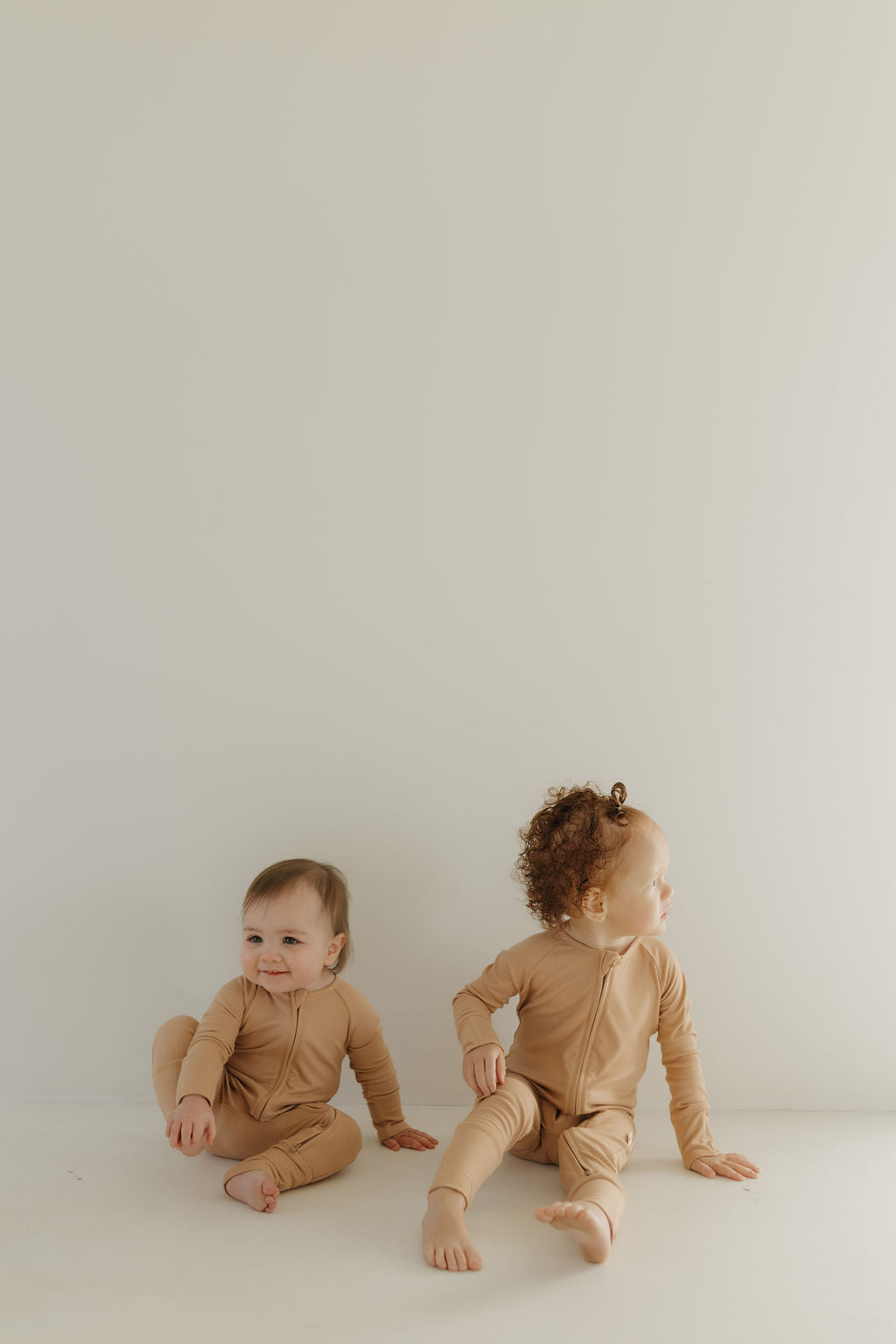 Bamboo Zip Pajamas | Tawny Zipper Romper