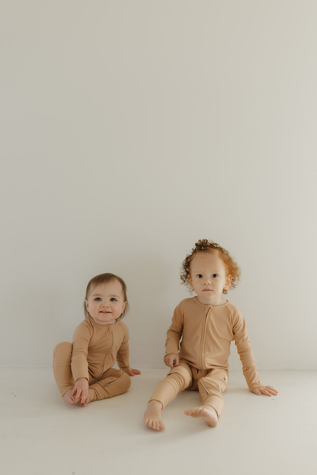 Bamboo Zip Pajamas | Tawny Zipper Romper