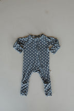 Bamboo Zip Pajamas Zipper Romper| Star Spangled