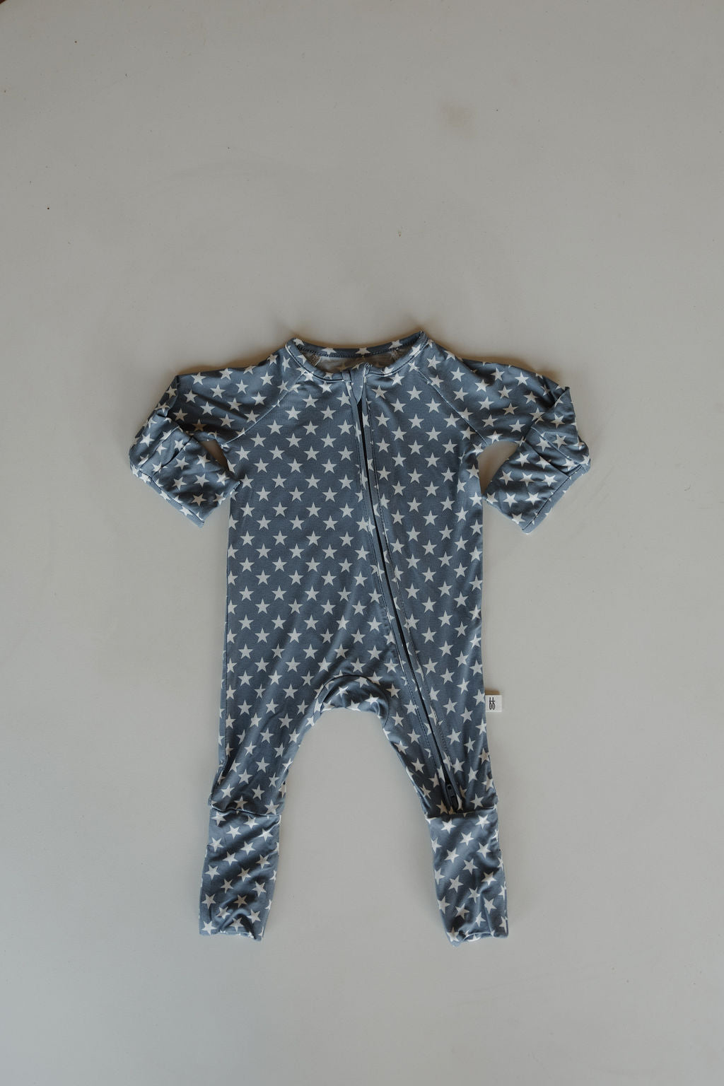 Bamboo Zip Pajamas Zipper Romper| Star Spangled