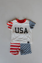 Bamboo Short Set | Stars & Stripes