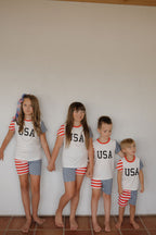Bamboo Short Set | Stars & Stripes