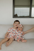 Bamboo Zip Pajamas Zipper Romper | Americana