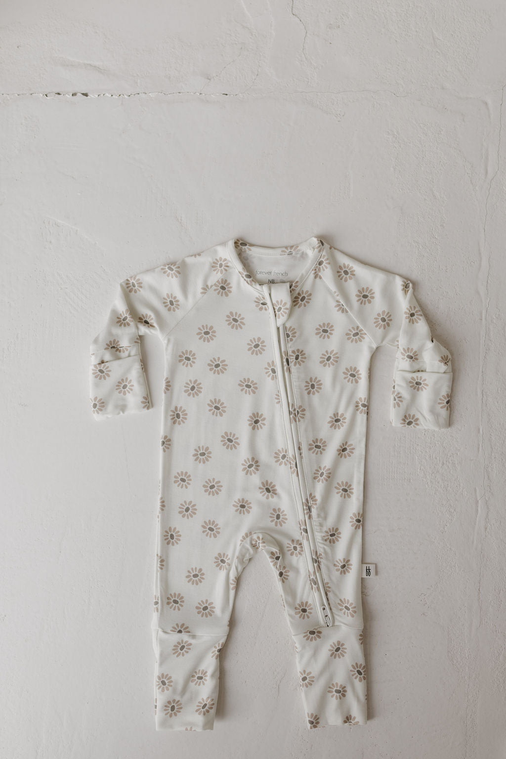 Bamboo Zip Pajamas | Daisy Fields Floral Zipper Romper