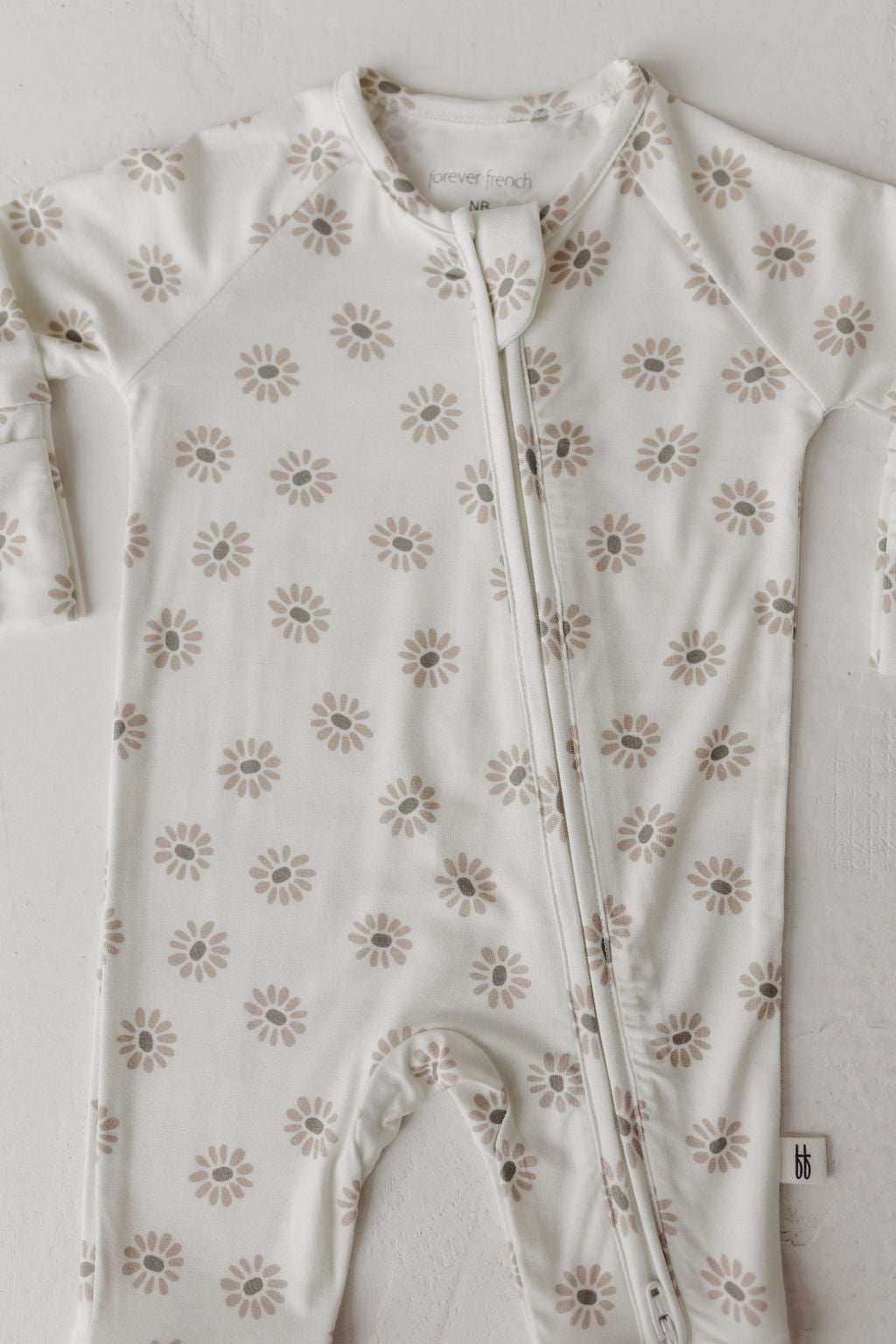 Bamboo Zip Pajamas | Daisy Fields Floral Zipper Romper