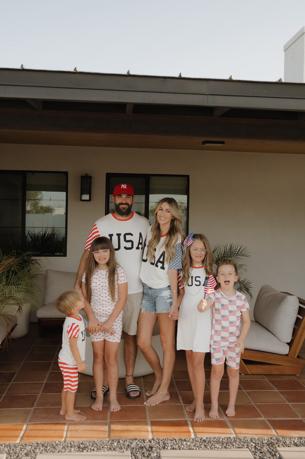 Bamboo T-Shirt Dress | Stars & Stripes