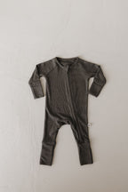 Bamboo Zip Pajamas | Shadow Zipper Romper