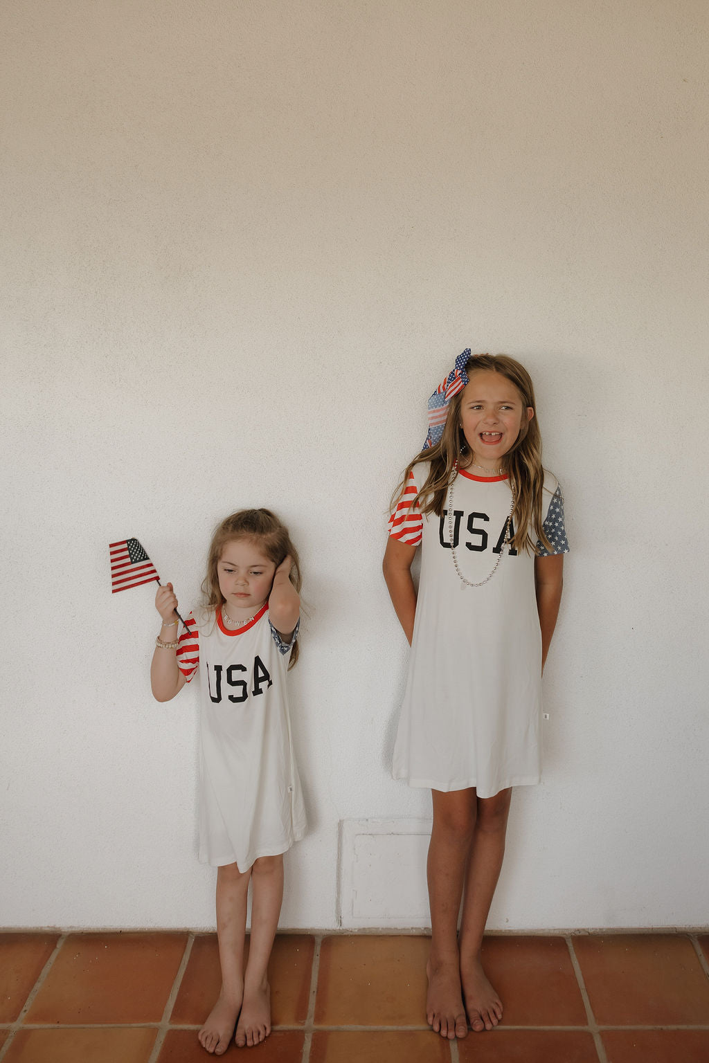 Bamboo T-Shirt Dress | Stars & Stripes