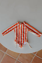 Girls Long Sleeve Swimsuit | Poolside
