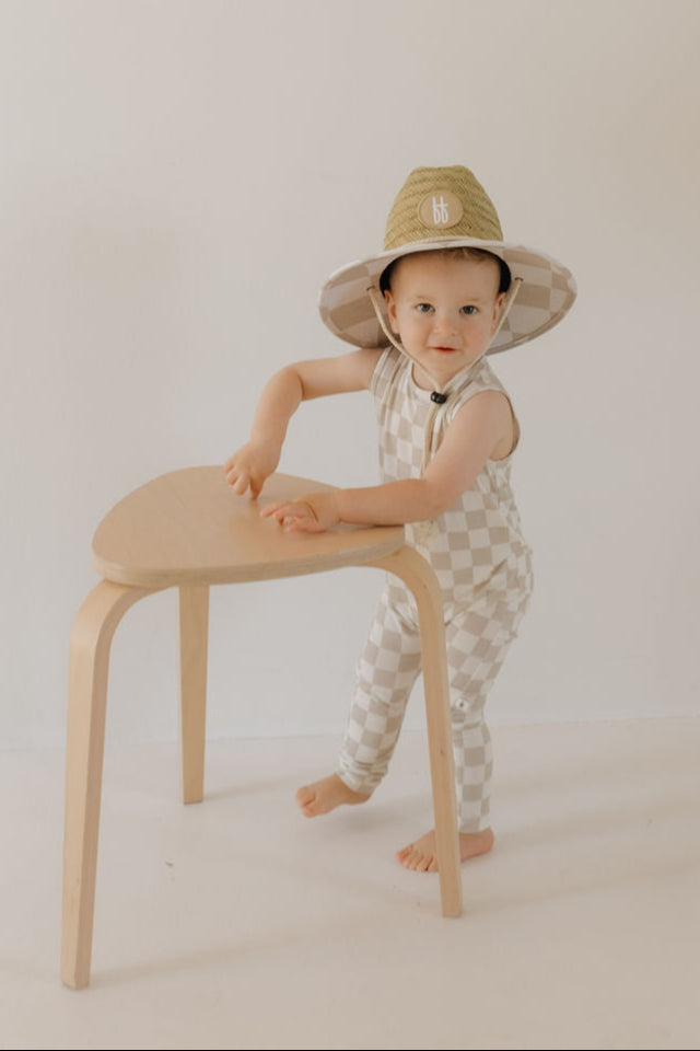 Straw Hat | Checkerboard