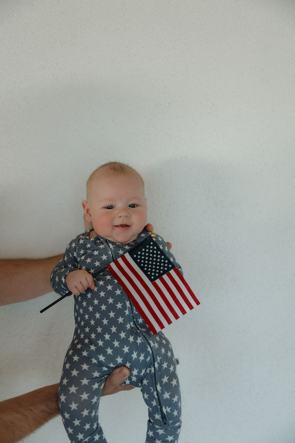Bamboo Zip Pajamas Zipper Romper| Star Spangled