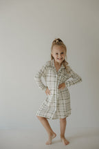 Toddler Bamboo Sleeping Dress | Picnic Plaid