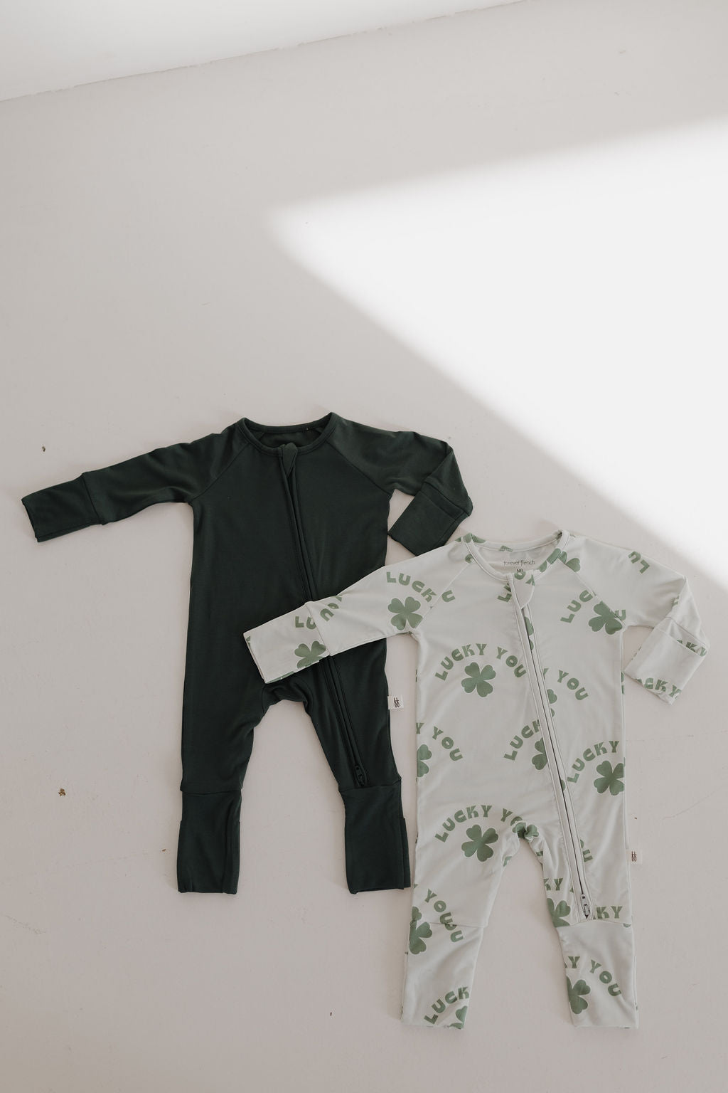 Bamboo Zip Pajamas | Lucky You Zipper Romper