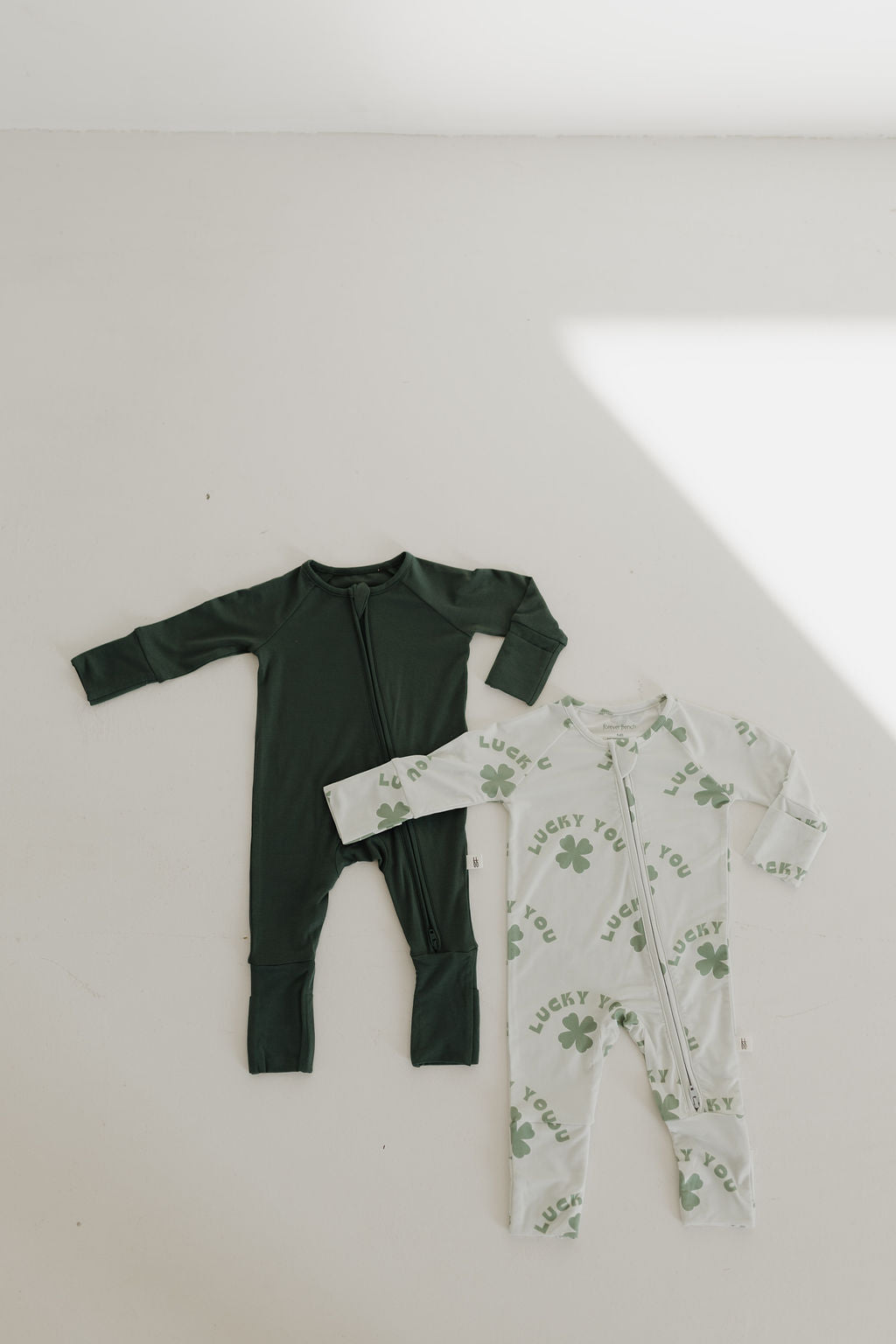 Bamboo Zip Pajamas | Lucky You Zipper Romper