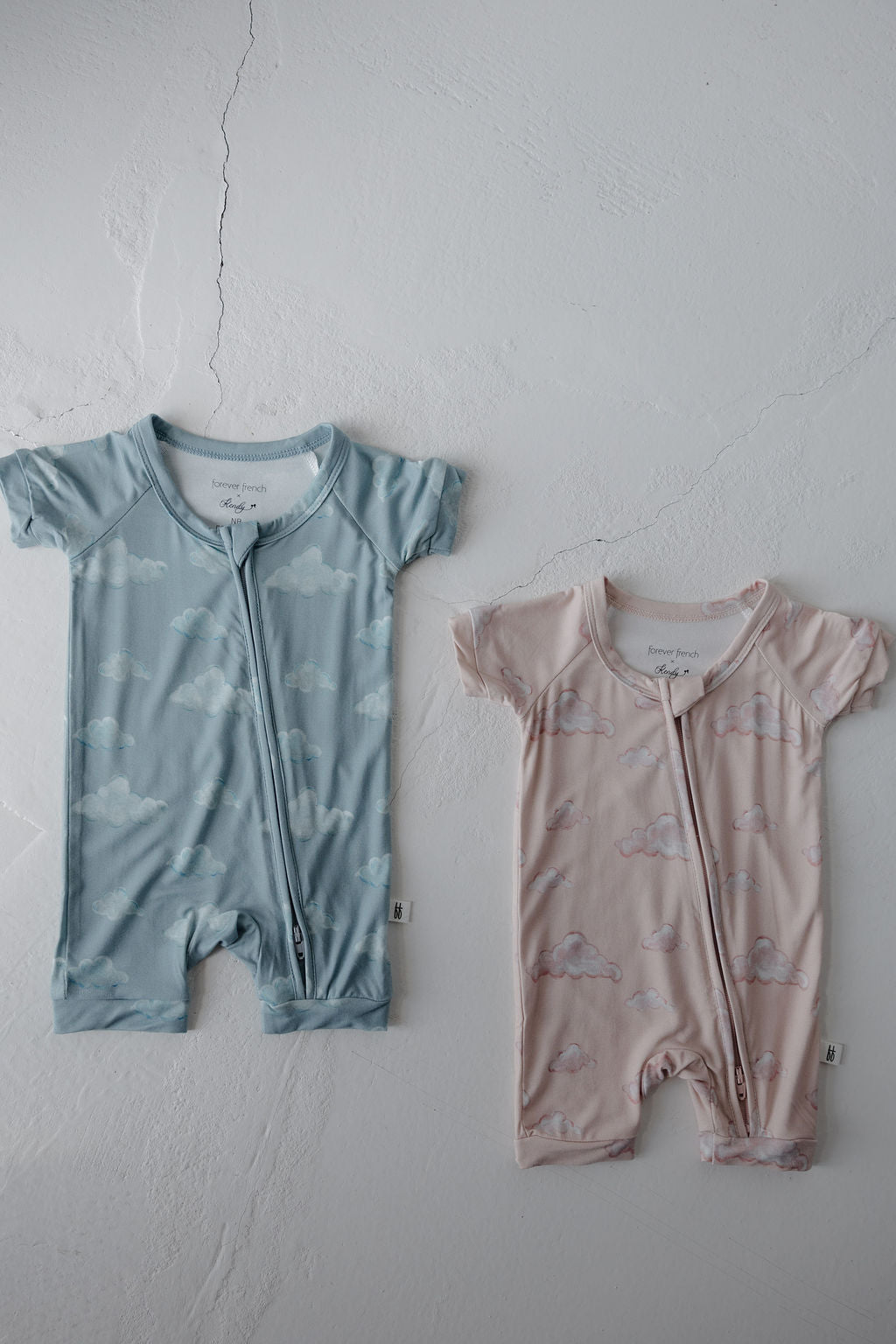 Bamboo Zip Shortie Zipper Romper | Duke