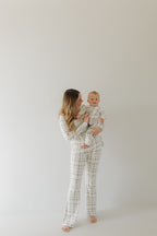Bamboo Zip Pajamas Zipper Romper | Picnic Plaid