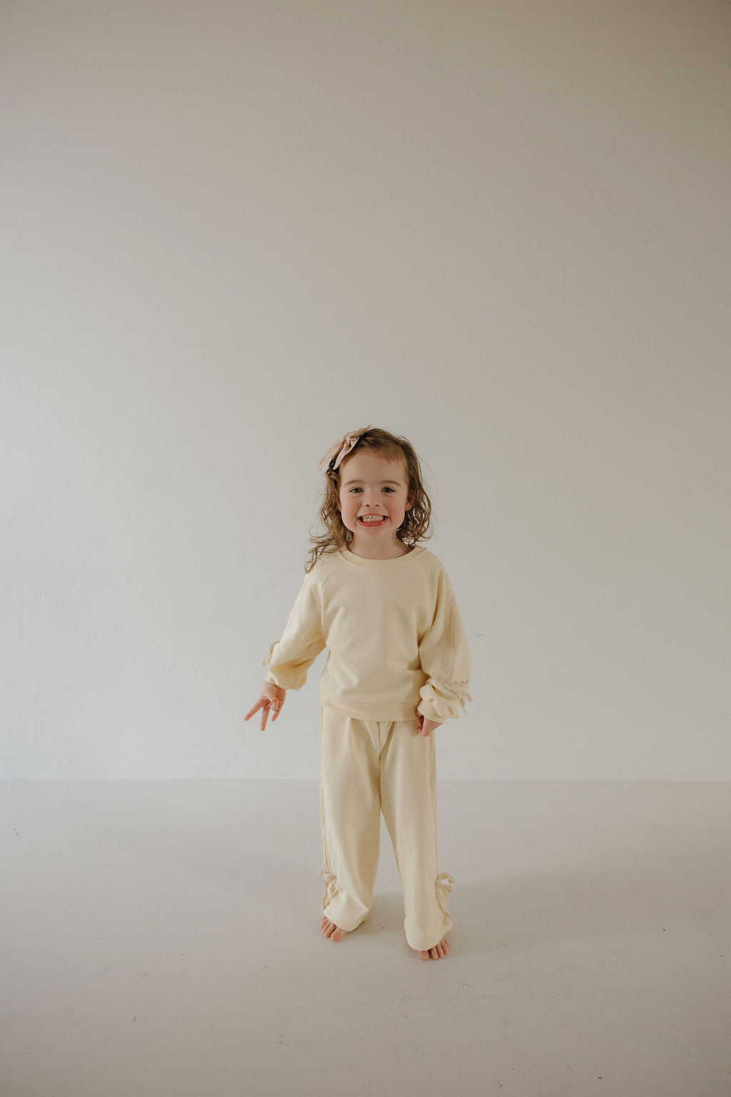 Child's Sweat Set | Buttercream Bows