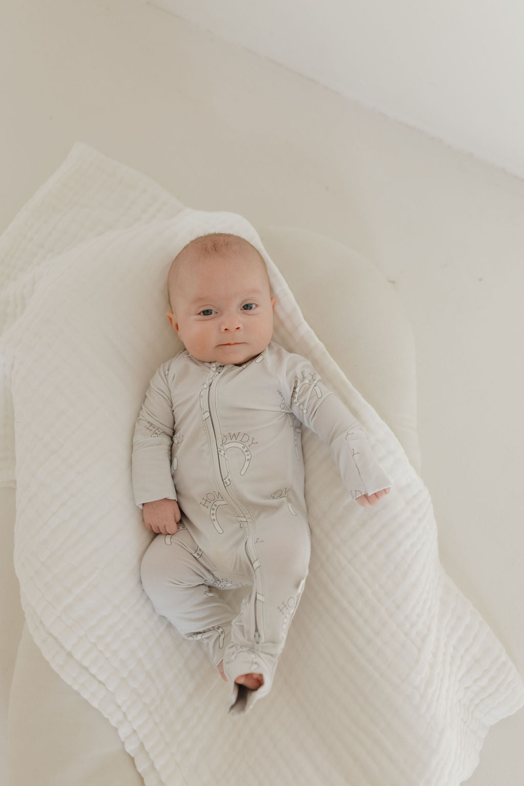 Bamboo Zip Pajamas Zipper Romper | Howdy