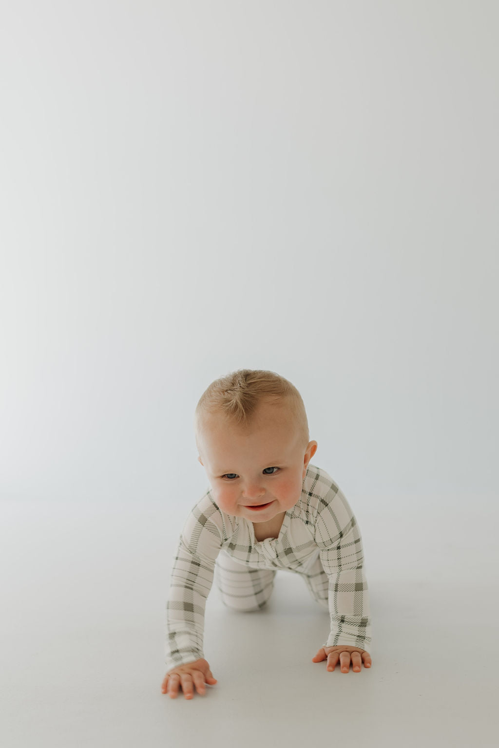 Bamboo Zip Pajamas Zipper Romper | Picnic Plaid