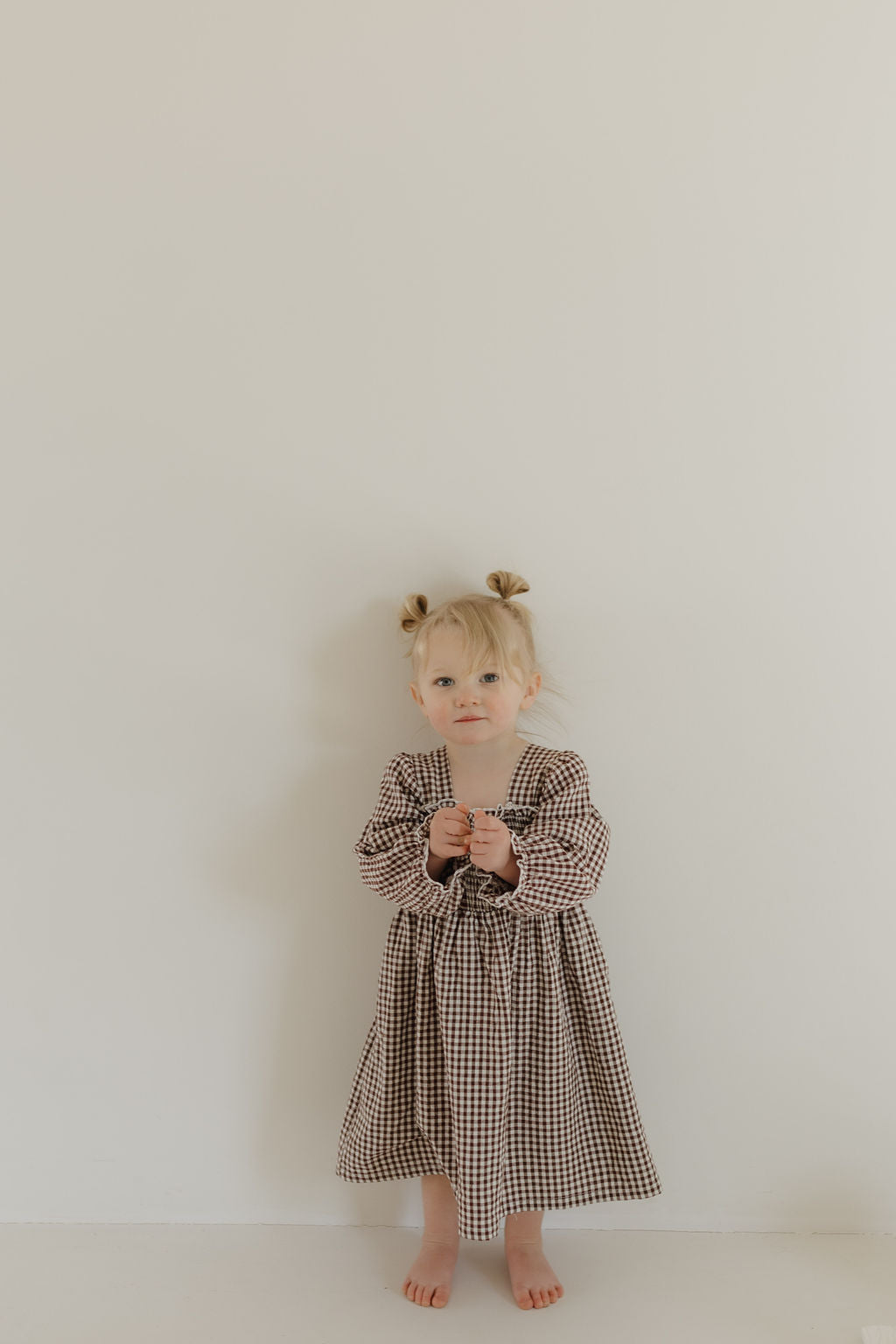 Child Long Sleeve Dress | Chocolate Chai
