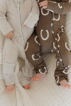 Bamboo Zip Pajamas Zipper Romper | Howdy