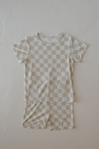 Bamboo Short Set | Checkerboard