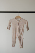 Bamboo Zip Pajamas Zipper Romper | Ruby