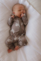 Bamboo Zip Pajamas Zipper Romper | Dirt Bike