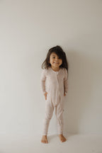 Bamboo Zip Pajamas Zipper Romper | Ruby