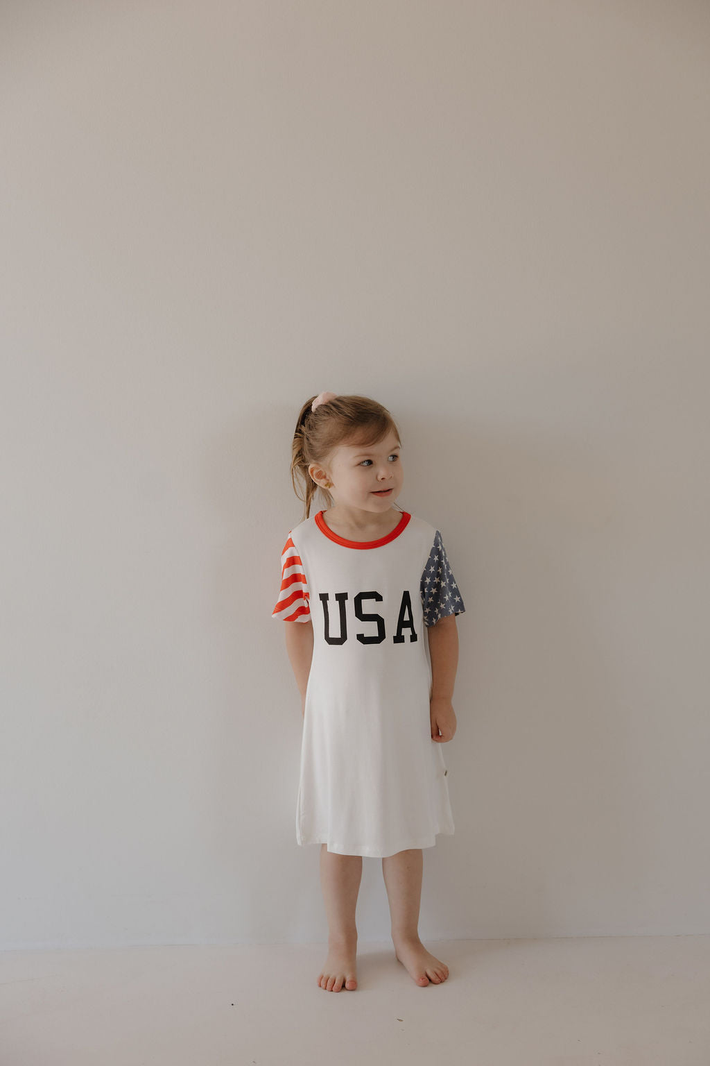 Bamboo T-Shirt Dress | Stars & Stripes