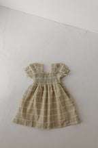 Toddler Muslin Dress | Linen Grid