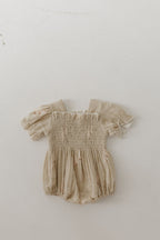 Ruffle Muslin Romper | Silly Goose