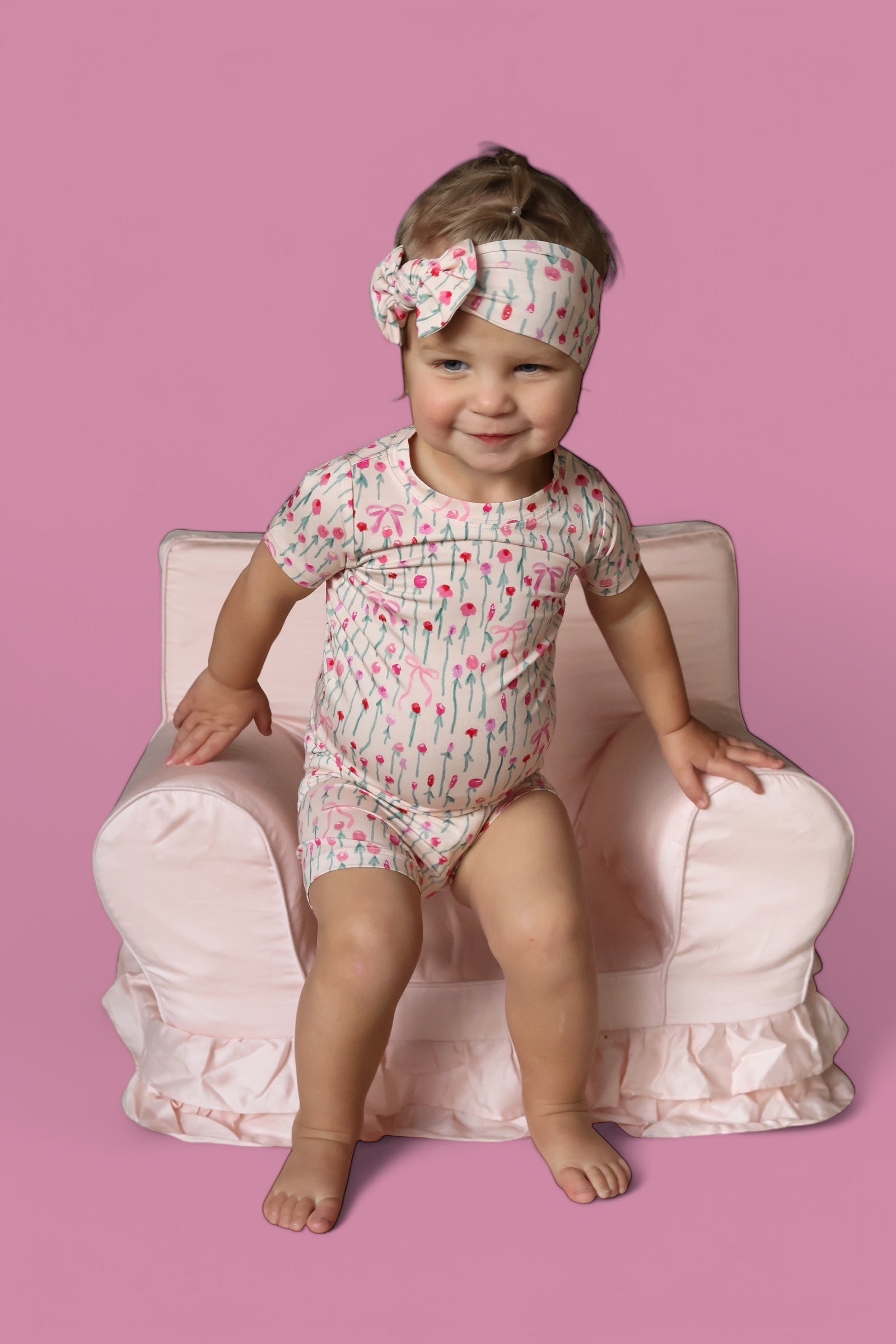 BLOOMS & BOWS FLORAL DREAM SHORT SET