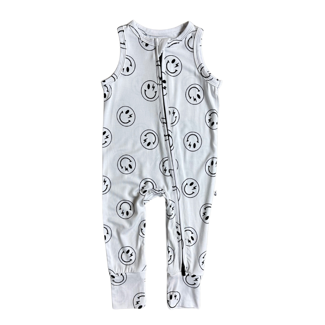 Travolta - Sleeveless Zippy Zipper Romper