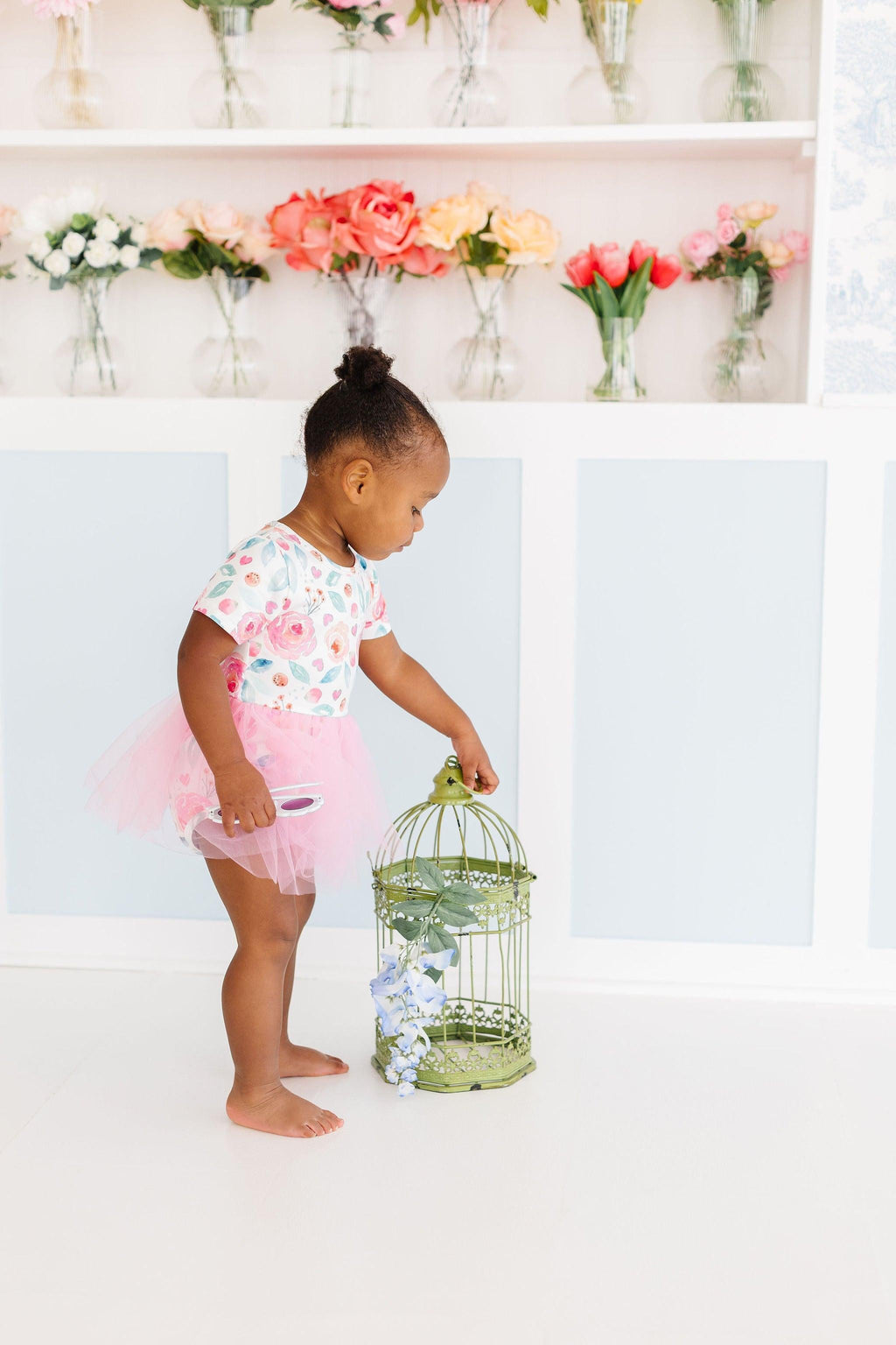 Rosettes Tutu Bodysuit Romper