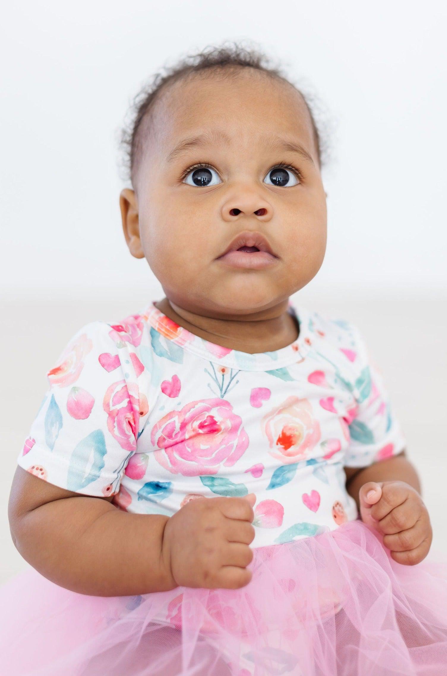 Rosettes Tutu Bodysuit Romper