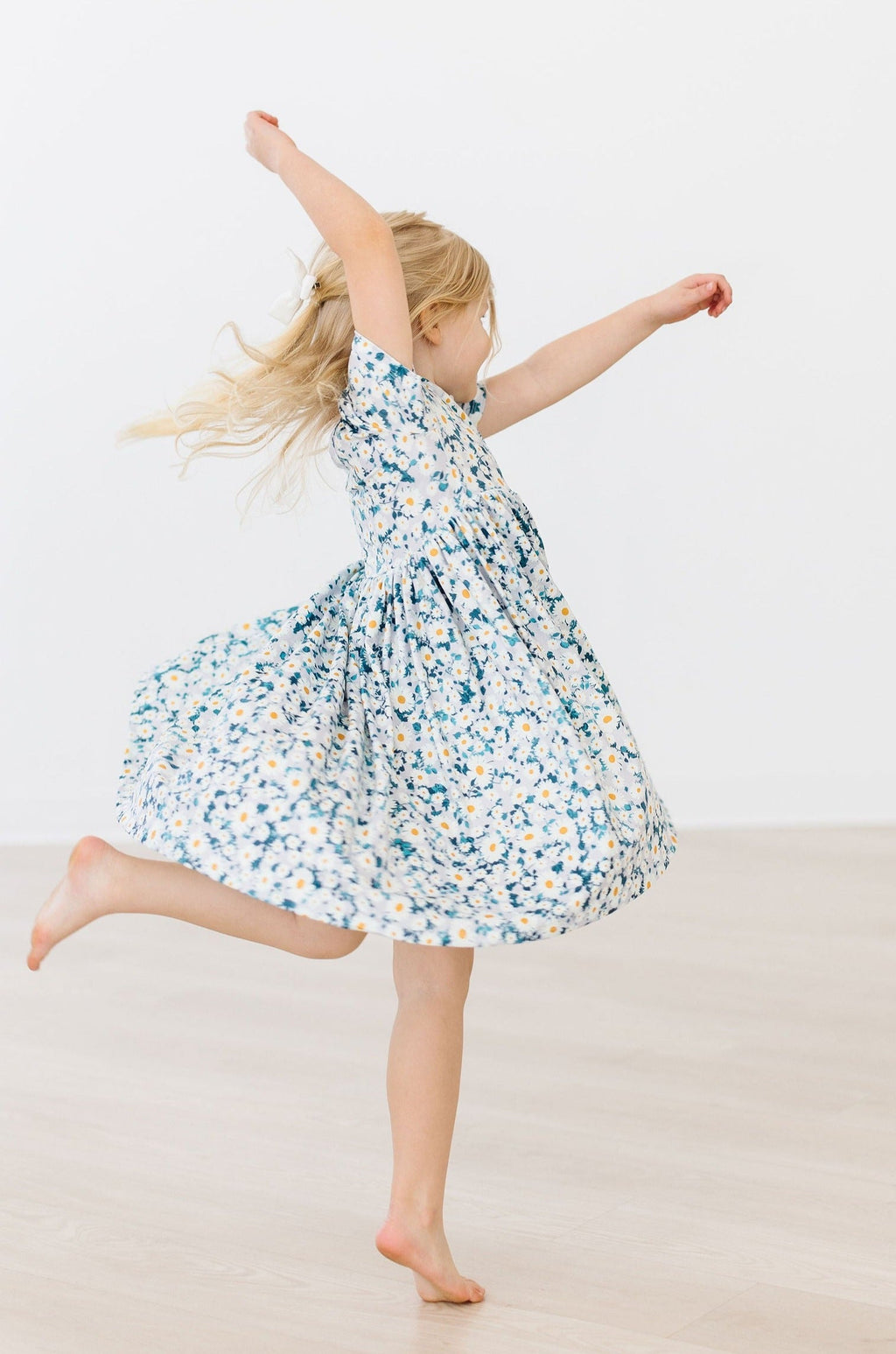 Oopsie Daisy Floral S/S Pocket Twirl Dress