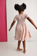 BLOOMS & BOWS FLORAL DREAM RUFFLE DRESS