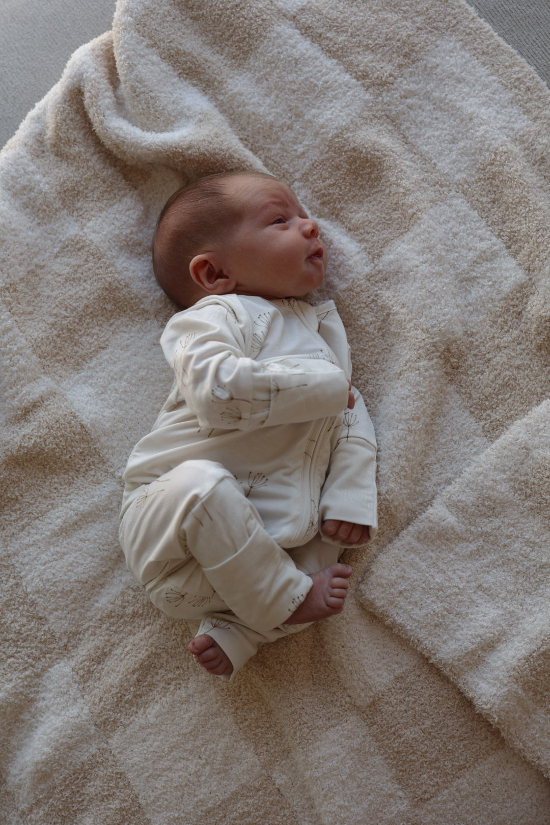 Bamboo Zip Pajamas Floral Romper | Dandelion