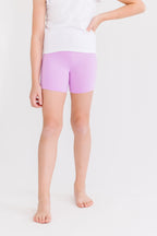 Bright Lilac Floral Twirl Shorts